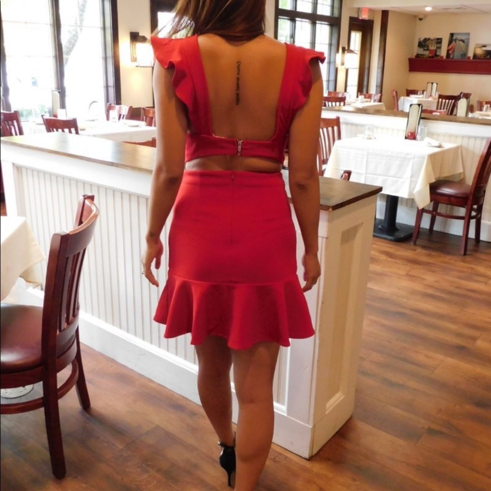 Red Hot Fit n Flare Dress - Picture 2 of 6